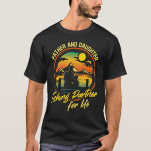 Father And Daughter Fishing Partner Retro Matching T-Shirt