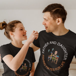 Father and Daughter Fishing T-Shirt