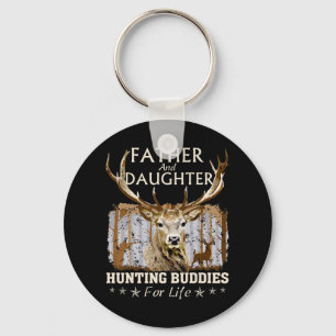 Father and Daughter Hunting Buddies For Life Gift Key Ring