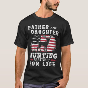 Father And Daughter Hunting Partners For Life Amer T-Shirt