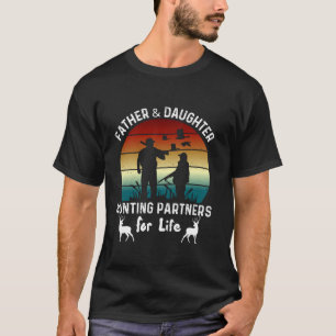 Father and Daughter Hunting Partners For Life Deer T-Shirt