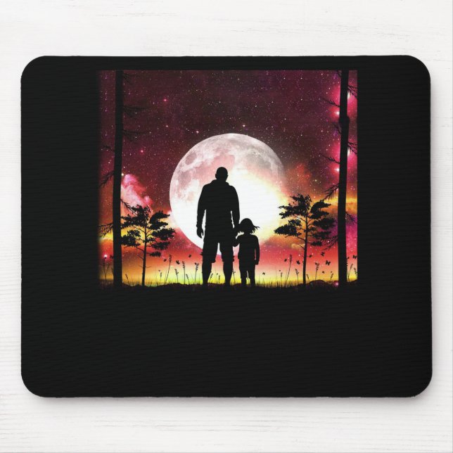 Father and Daughter Mouse Mat (Front)