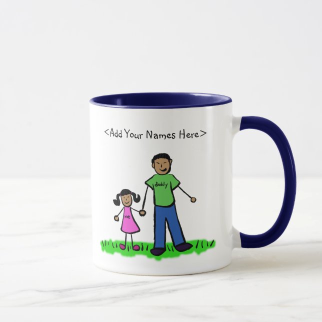 Father and Daughter Mug (Customise Names) (Right)