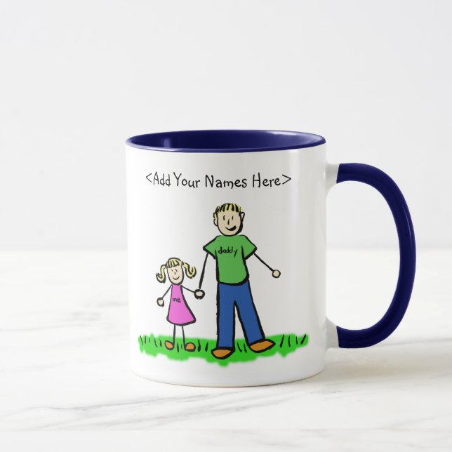 Father and Daughter Mug (Customise Names) (Right)
