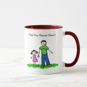 Father and Daughter Mug (Customise Names)