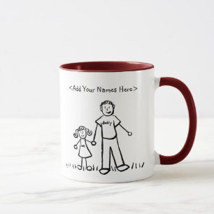Father and Daughter Mug (Customise Names)