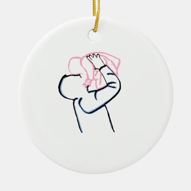 Father and Daughter Ornament  (Front)