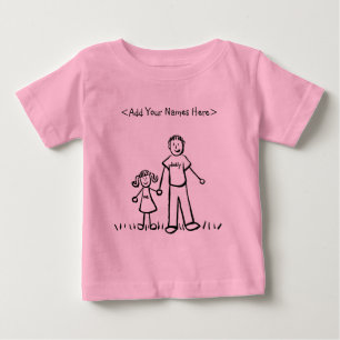 Father and Daughter Shirt (Custom Names Front)