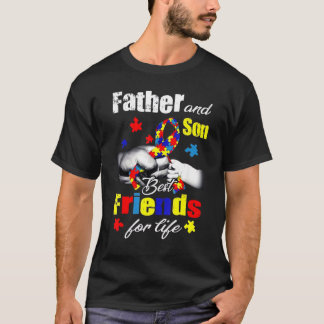 Father And Son Best Friends For Life Autism Awaren T-Shirt
