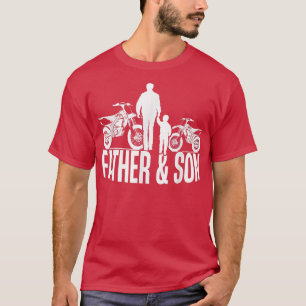Father And Son Biker Motocross Dirt Bike Motorcyc T-Shirt
