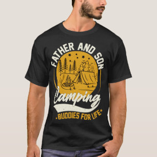 Father And Son Camping Buddies For Life mountain g T-Shirt