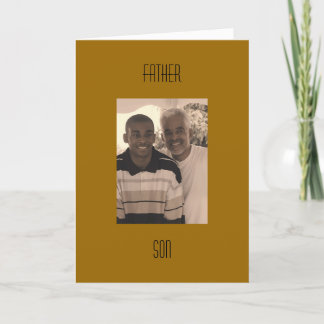Father And Son Card