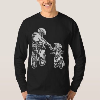 Father And Son Dirt Bike Racer Dirt Road Racing Mo T-Shirt