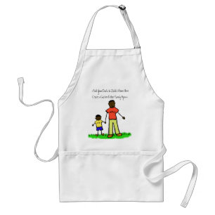 Father and Son Family Character Custom Art Apron