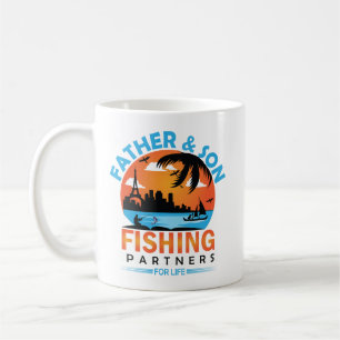 Father and Son Fishing Partners for Life Coffee Mug