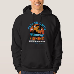 Father and Son Fishing Partners for Life Hoodie