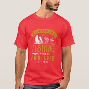 Father And Son Fishing Partners For Life Matching T-Shirt