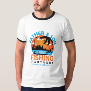Father and Son Fishing Partners for Life T-Shirt