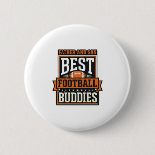 Father and Son Football Buddies Vintage Shirt Desi 6 Cm Round Badge