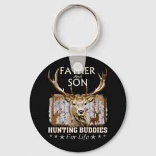 Father And Son Hunting Buddies For Life Hunter Hus Key Ring