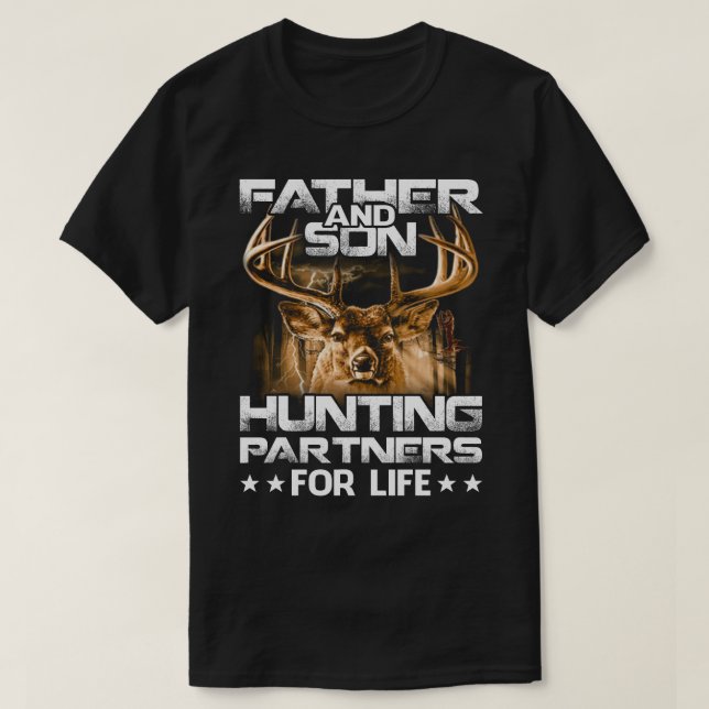 Father and Son Hunting Partners For Life T-Shirt G (Design Front)