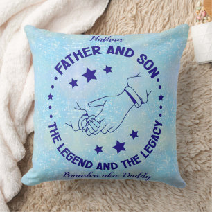 Father and Son Legend and Legacy Custom Cushion
