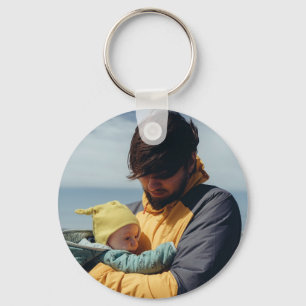 Father and Son Photo  Key Ring