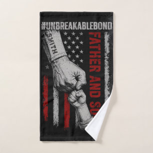 Father And Son Unbreakable Bond Father's Day Gifts Hand Towel