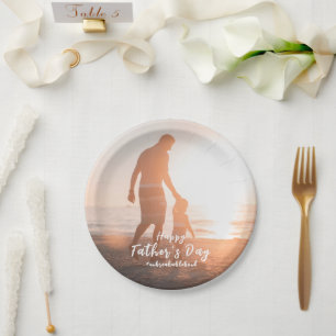 Father And Son Unbreakable Bond Father's Day Gifts Paper Plate