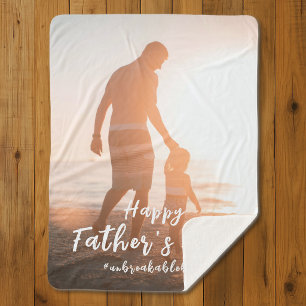 Father And Son Unbreakable Bond Father's Day Gifts Sherpa Blanket