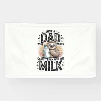 father and son with milk  sloth graphic design-01 banner