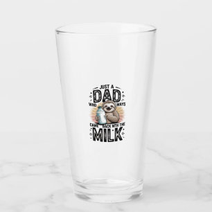father and son with milk  sloth graphic design-01 glass