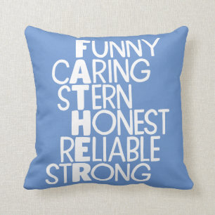 Father Attributes Crossword Art Cushion