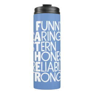 Father Attributes Crossword Art Thermal Tumbler