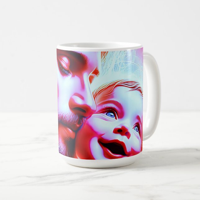 Father Baby Heartfelt Bond Coffee Mug (Front Right)