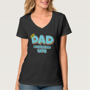 Father Best Dad Ever Established 1978 Great Dad T-Shirt