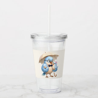 Father Bird Acrylic Tumbler Dad Gift