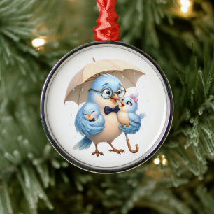 Father Bird Ornament Family Love Gift
