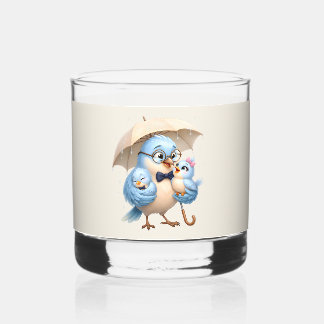 Father Bird Whiskey Glass Dad Present