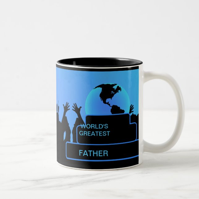 Father Cheering World’s Greatest Mug 2 (Right)
