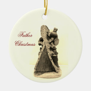 FATHER CHRISTAS CERAMIC TREE DECORATION