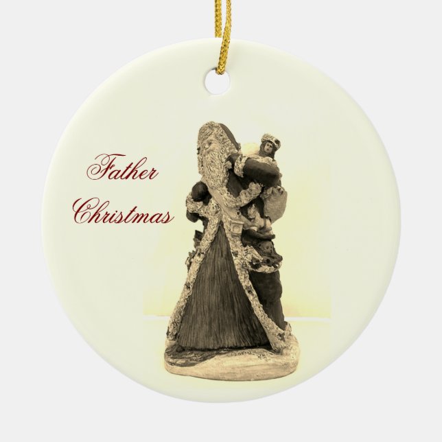 FATHER CHRISTAS  CERAMIC TREE DECORATION (Front)