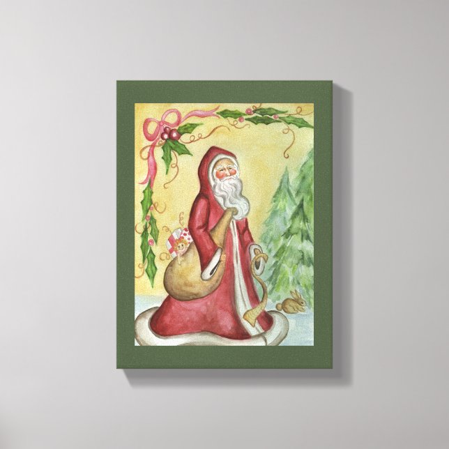 Father Christmas Canvas Art Print (Front)