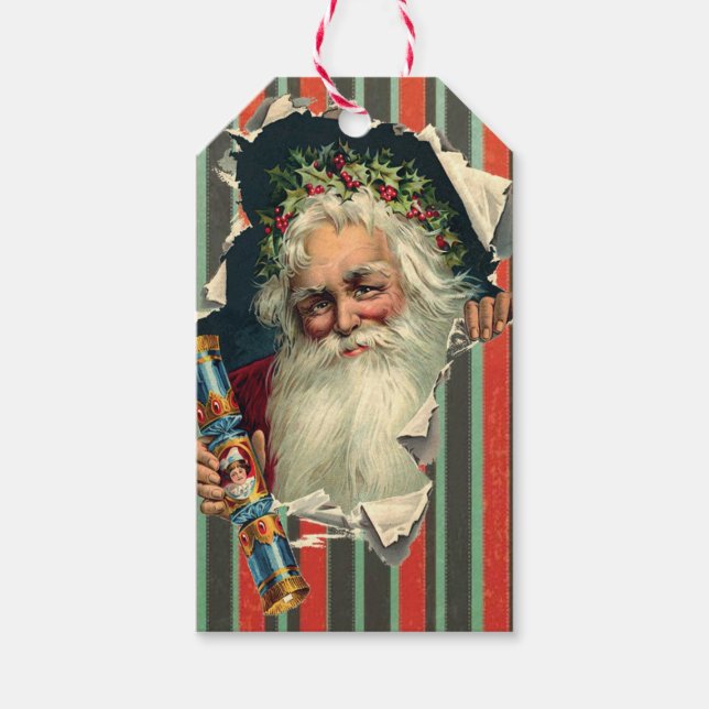 Father Christmas Gift Tag Victorian (Front)