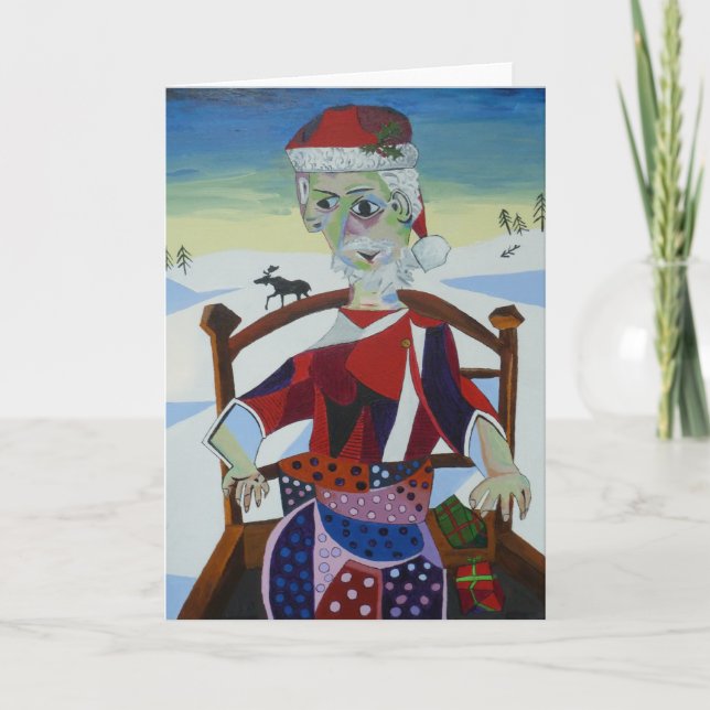 Father Christmas Holiday Card (Front)