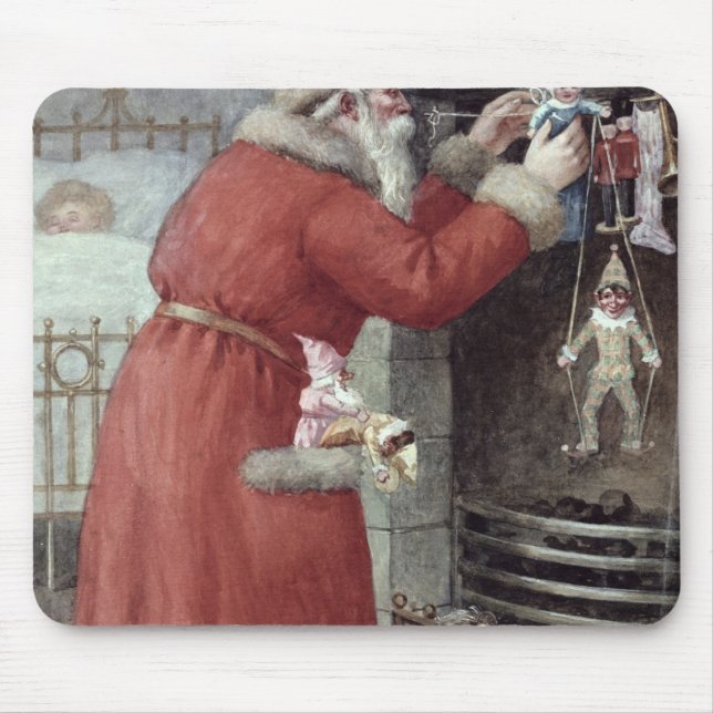Father Christmas Mouse Mat (Front)