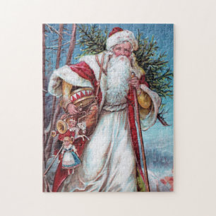 Father Christmas On His Way Jigsaw Puzzle