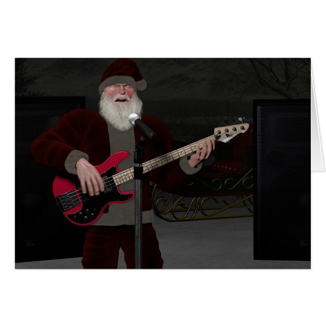 Father Christmas Plays Electric Guitar (Front Horizontal)