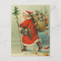 Father Christmas postcard Victorian