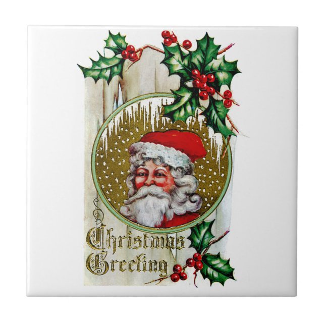 Father Christmas Tile (Front)